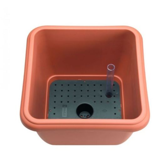 Balconniere Self-Watering Square Planter Terracotta 30cm