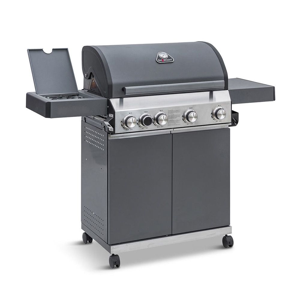 Grillstream Classic 4 Burner Hybrid with Side Burner - Matt Grey