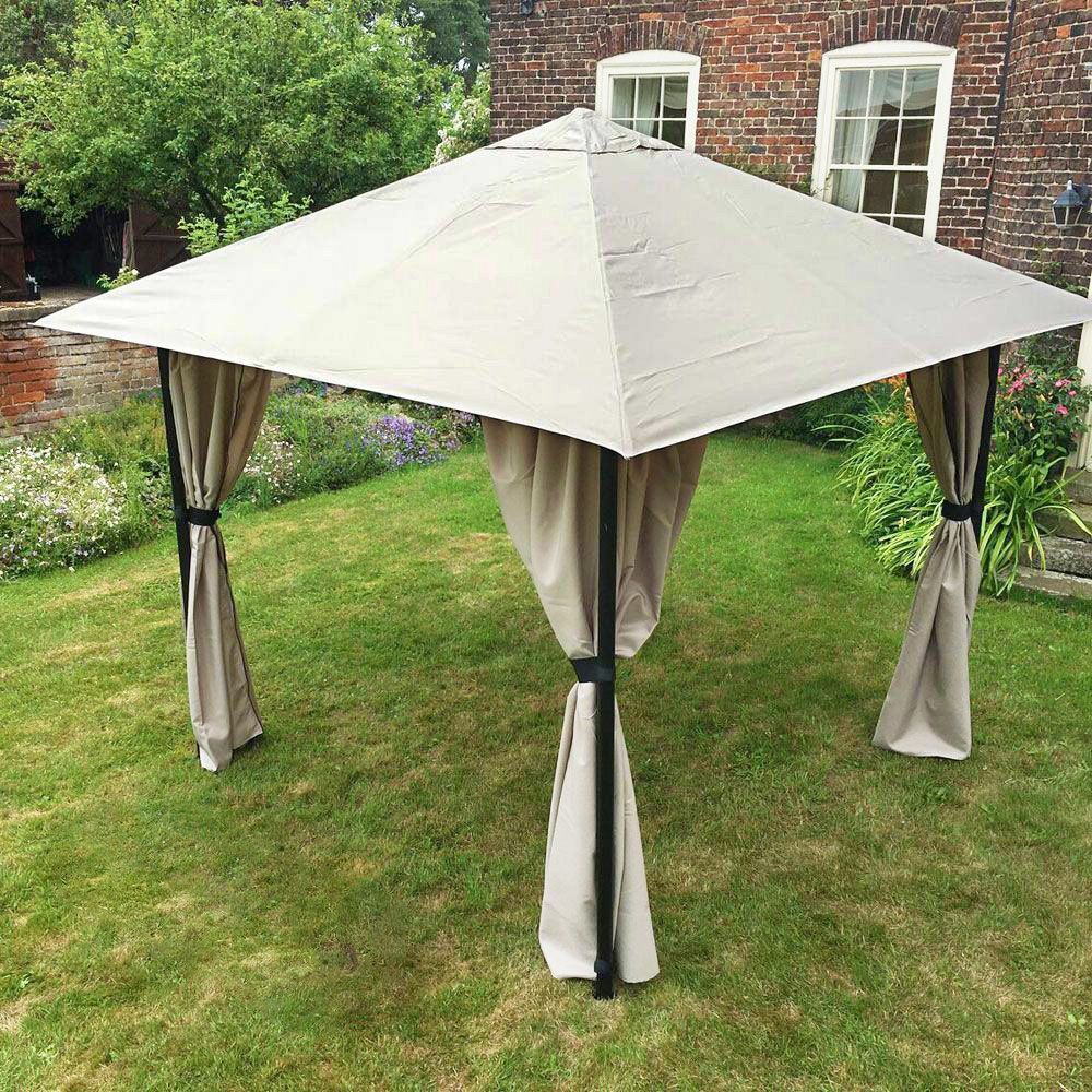 Innovators Tandil Gazebo in Light Grey - 3m x 3m