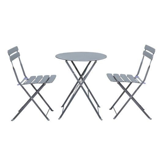 Norfolk Leisure Comfort Bistro Set In Anthracite