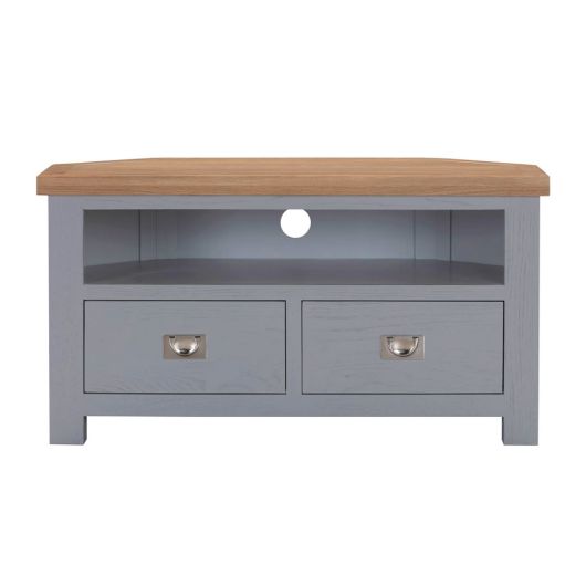 Rockcliffe Painted Oak Corner TV Unit