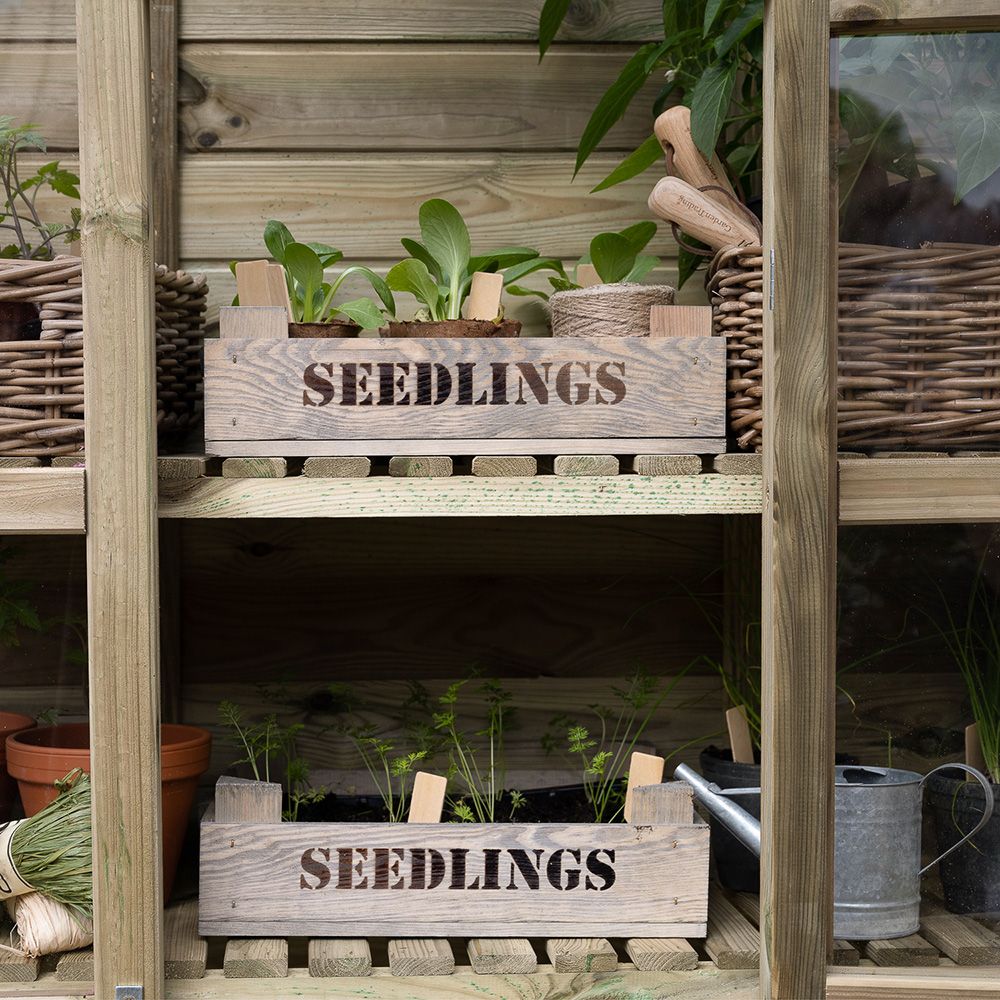 Forest Garden Georgian Wall Greenhouse with Auto Vent (Home Delivery)