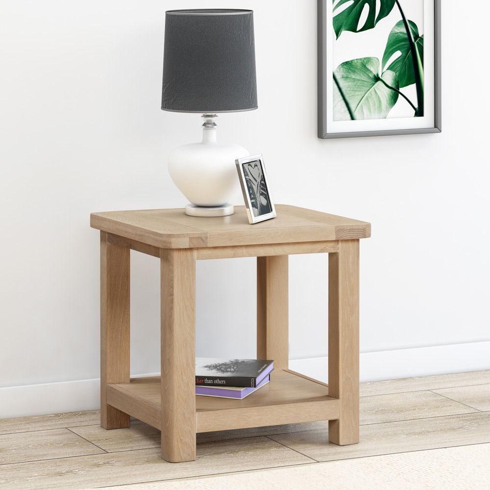 Somerby Oak Lamp Table