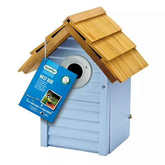 Gardman Beach Hut Nest Box - Blue