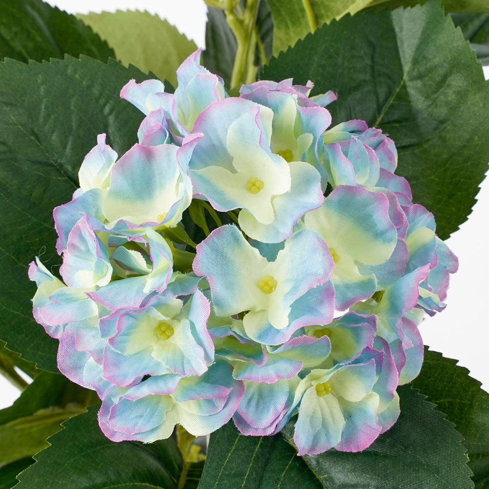 Purple Artificial Hydrangea in pot