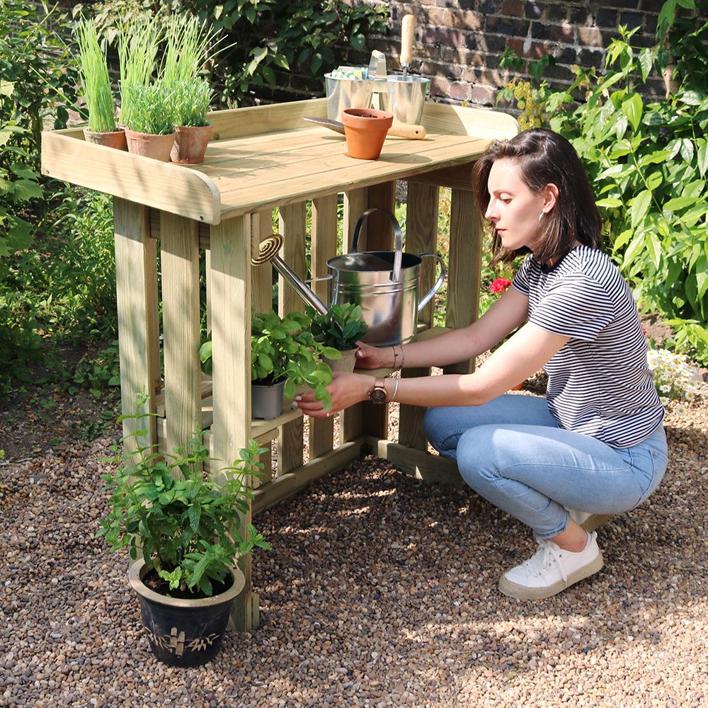 Zest Folding Garden Bar/Potting Table