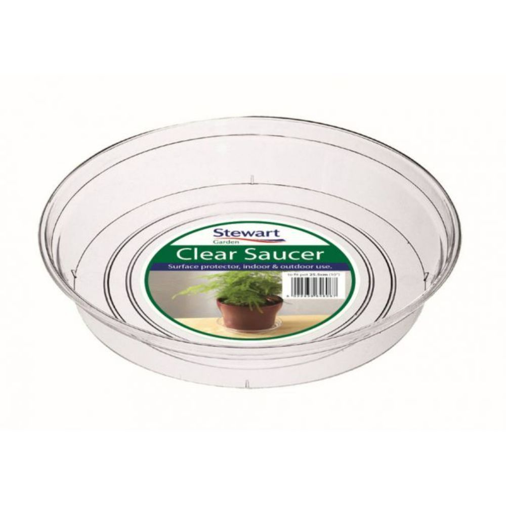 Stewart Garden Saucer 13-15cm - Clear