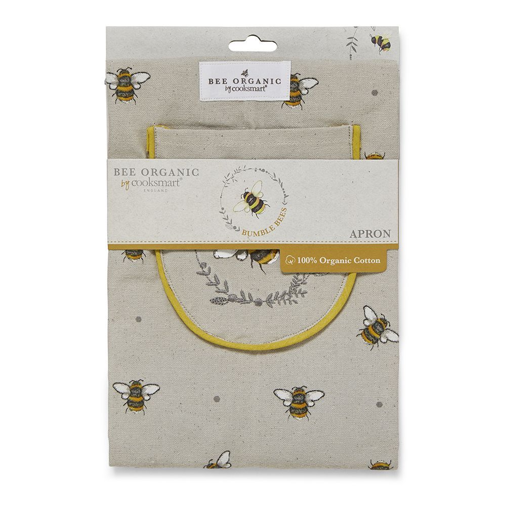 Cooksmart Bumble Bees Organic Cotton Apron