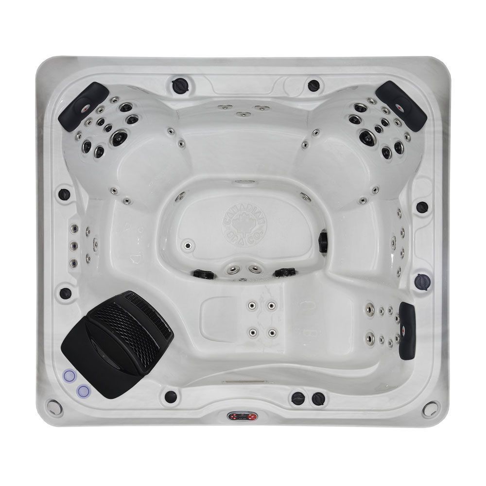 Alberta 6-Person Canadian Spa Hot Tub with LED lights & bluetooth
