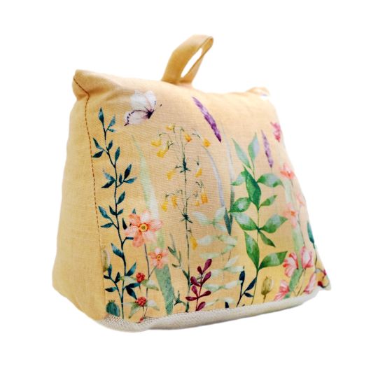 Spring Blooms Draught Doorstop - Ochre