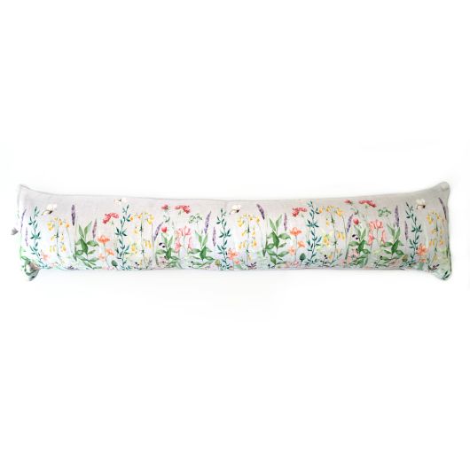 Spring Blooms Draught Excluder - Natural