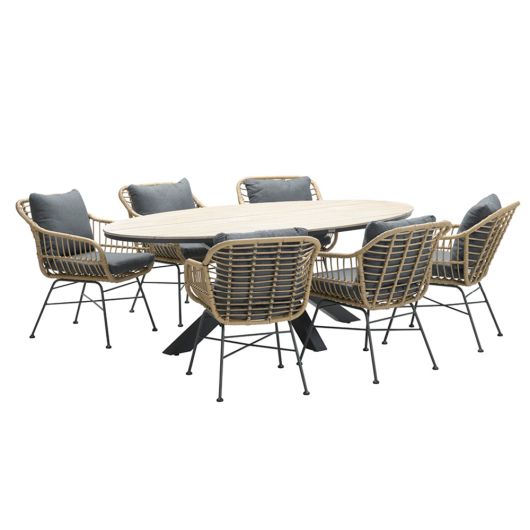 Garden Impressions Edison 6 Seat Dining Set