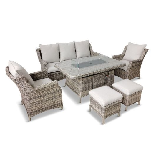 Fern Living Everley Lounge Set with Fire Pit