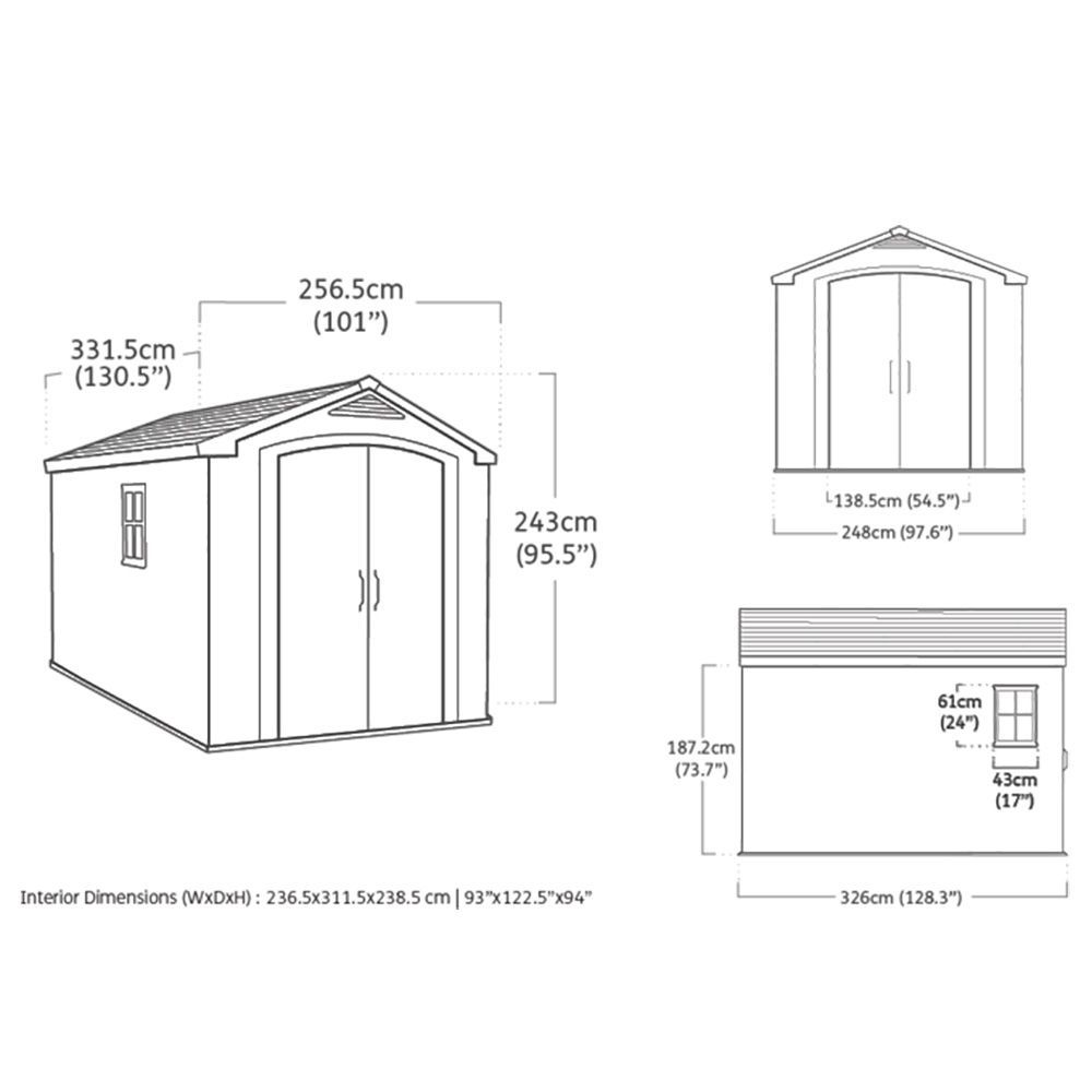 Keter Factor Shed 8x11ft