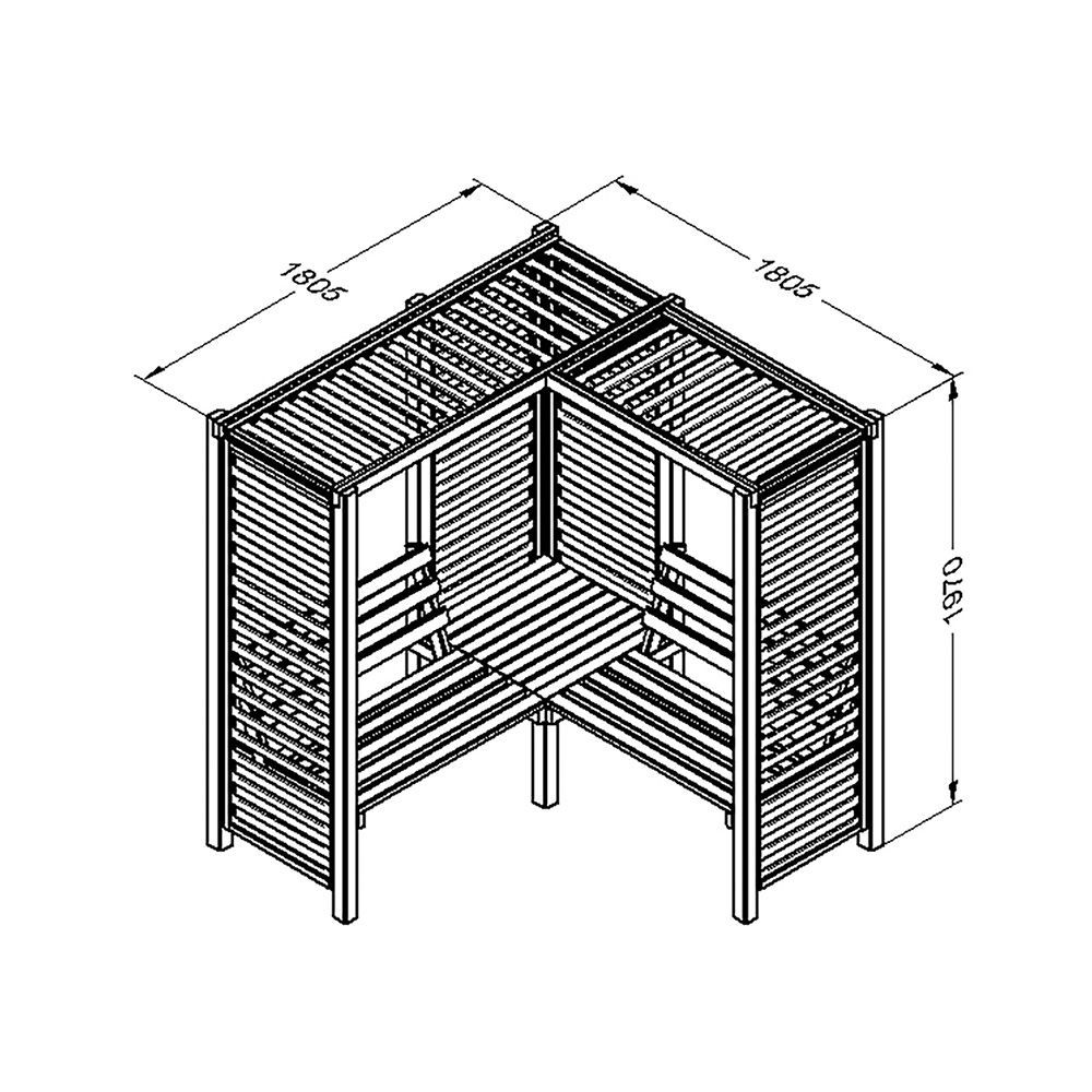 Firenze Corner Arbour (Direct Delivery)