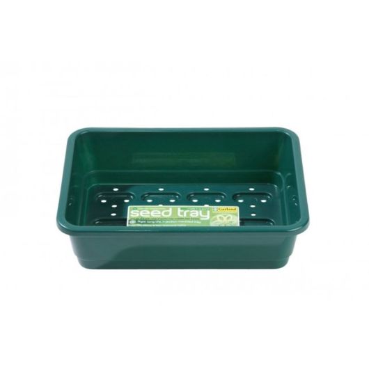 Garland Small Seed Tray in Green With Holes - 23cm x 17cm