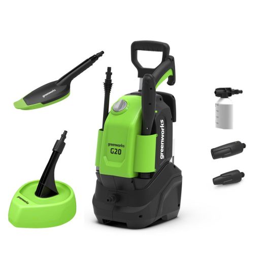 Greenworks G20 Pressure Washer with Patio Head & Brush