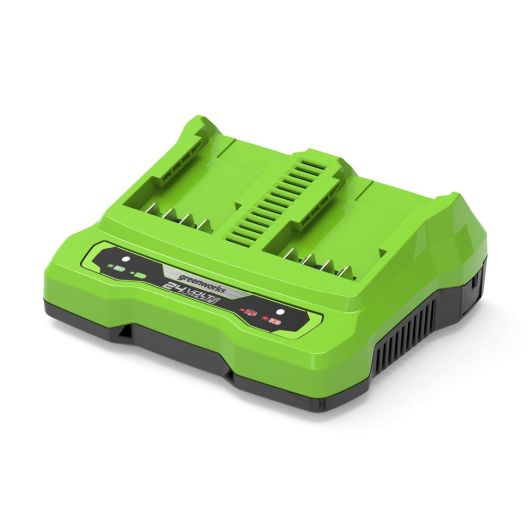 Greenworks 24V Dual Slot 2Ah Battery Charger