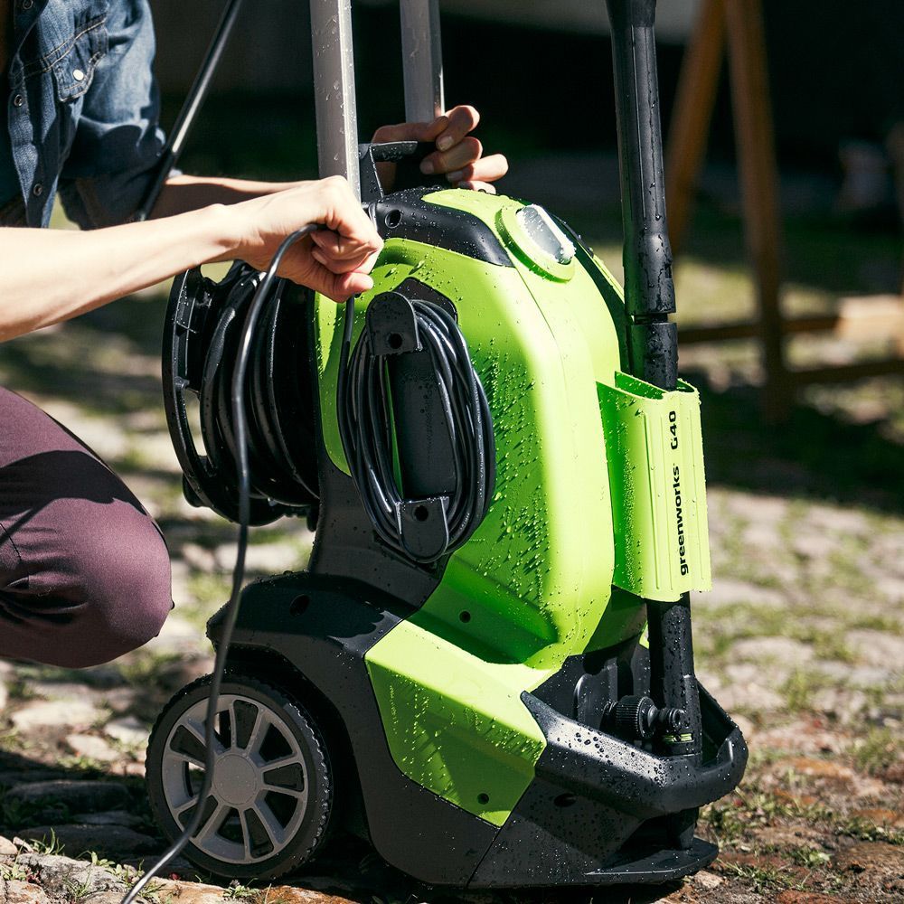 Greenworks G40 Pressure Washer with Patio Head & Brush 