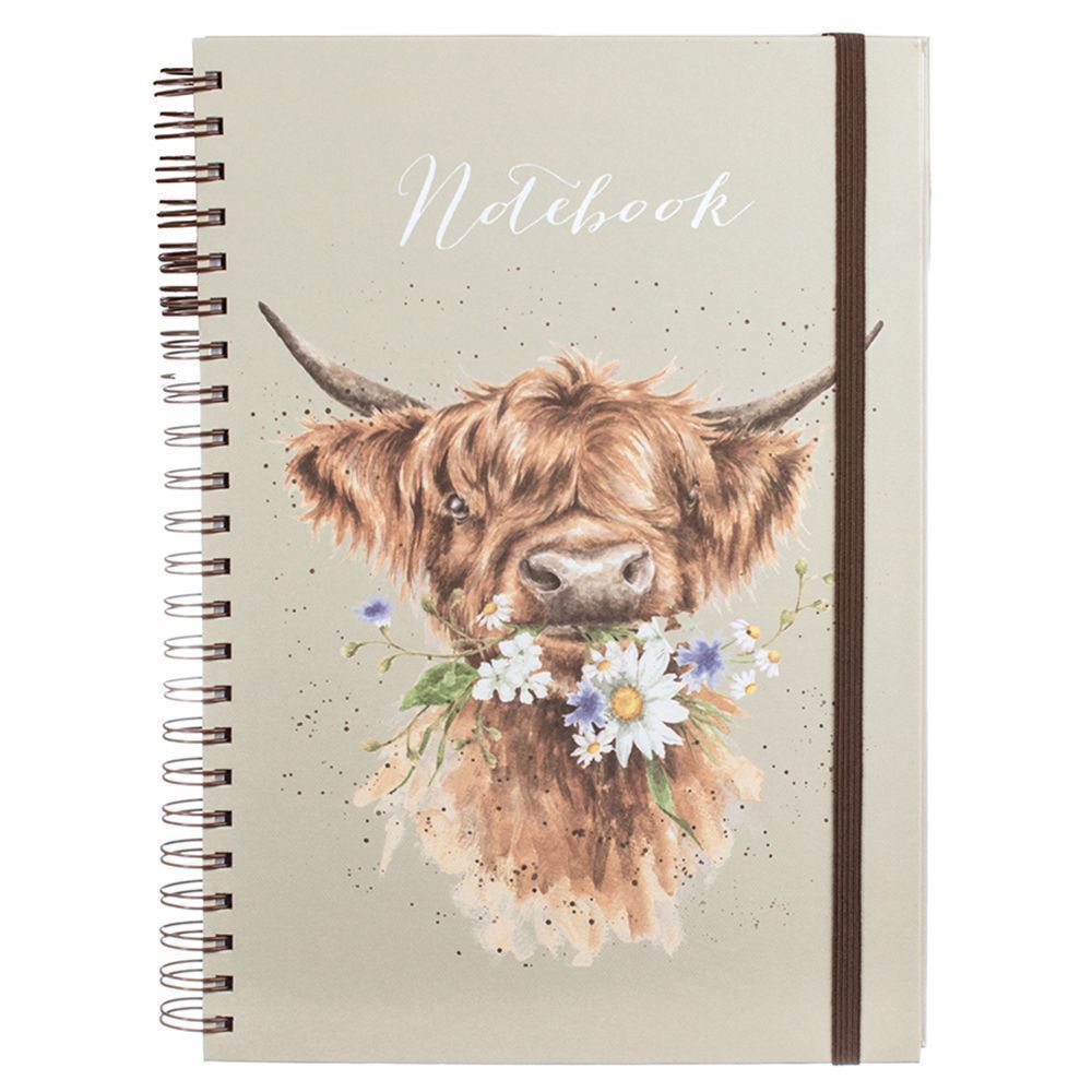 Wrendale Designs A4 Daisy Cow Spiral Bound Notebook