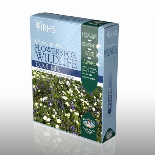 RHS Flowers For Wildlife Cool Shake & Sow Seed Box