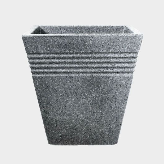 Square Piazza Planter Alpine Grey 34cm