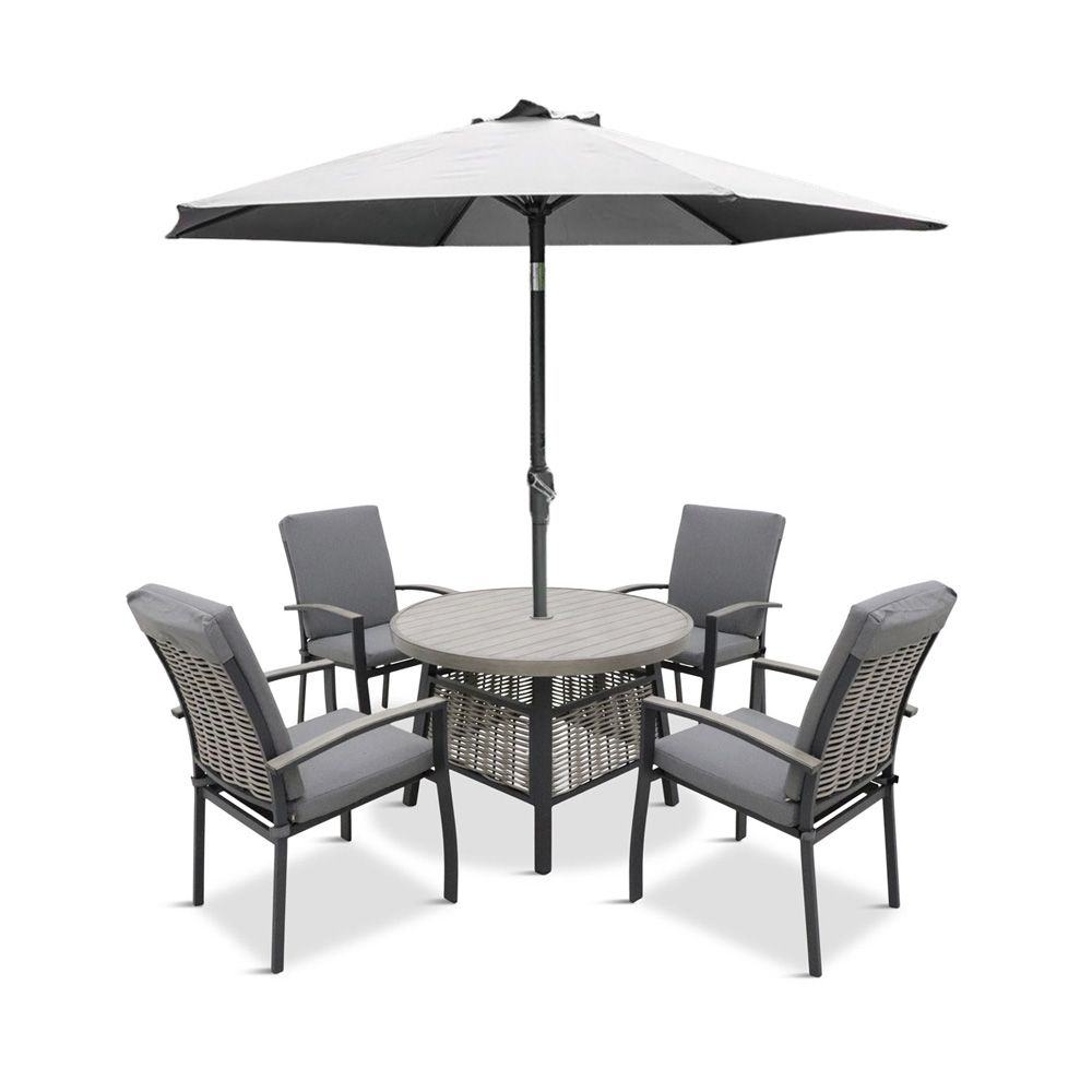 Fern Living Thornton Four Seat with Parasol