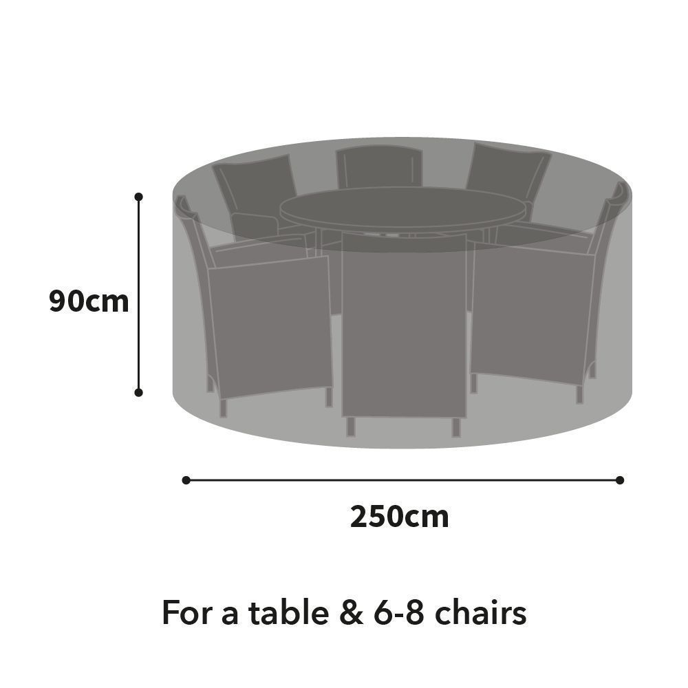 Bosmere Ultimate Protector Circular Patio Set Cover - 6/8 Seat