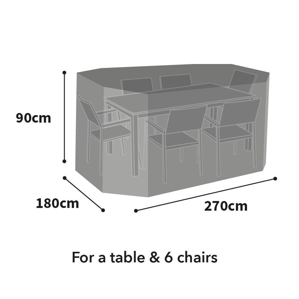 Bosmere Ultimate Protector Rectangular Patio Set Cover - 6 Seater