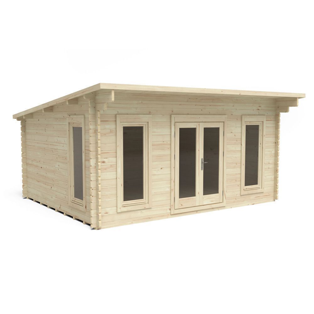 Mendip 5m X 4m Log Cabin - Double Glazed Without Underlay (Direct Delivery)