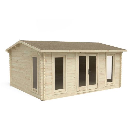 Rushock 5m X 4m Log Cabin - Double Glazed Without Underlay (Direct Delivery)