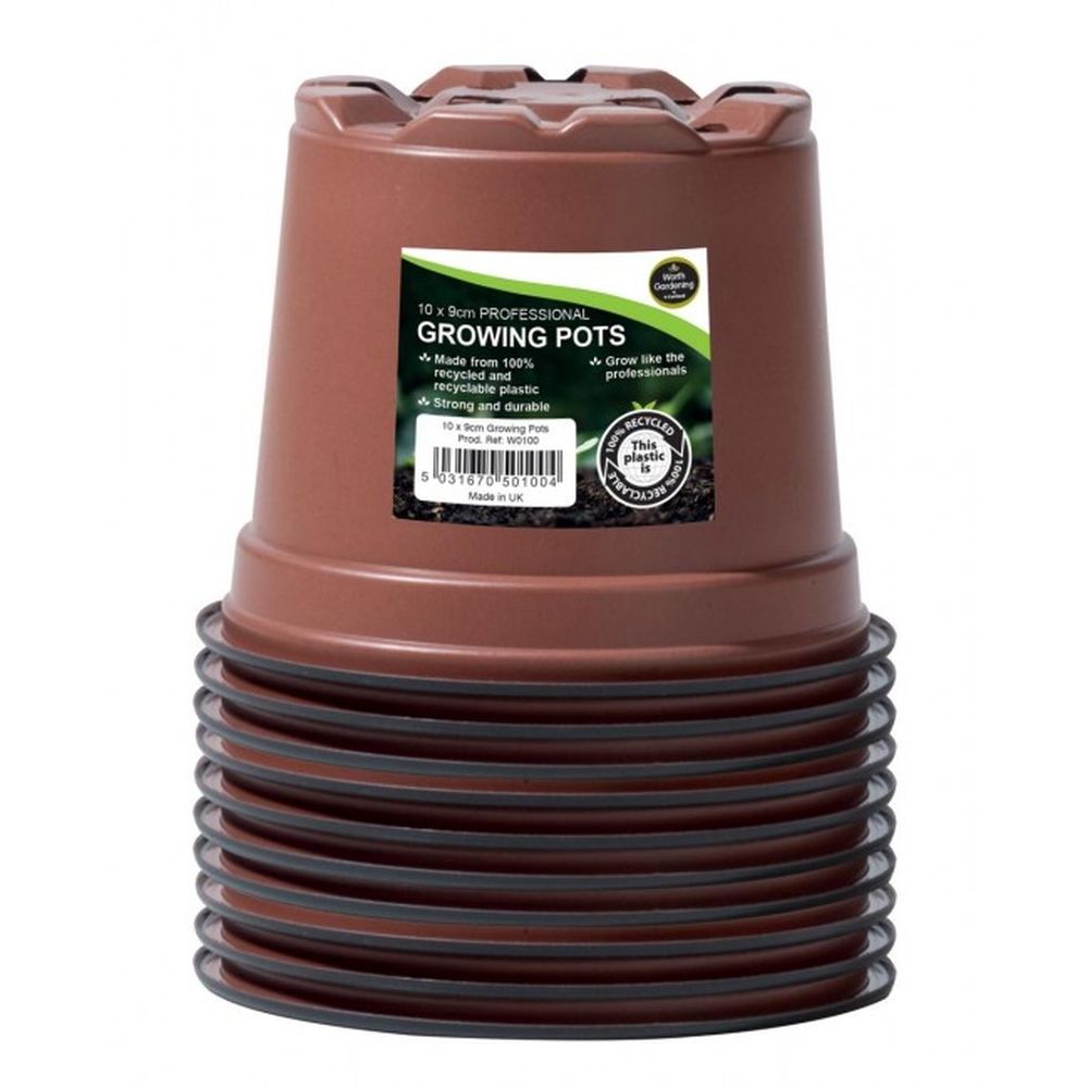 Garland 9cm Pro Growing Pots - 10 Pack