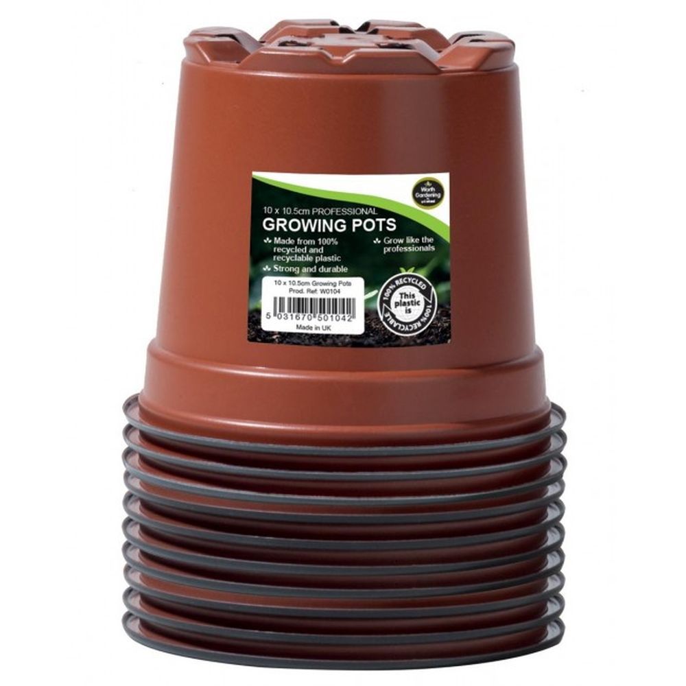 Garland 10.5cm Pro Growing Pots - 10 Pack