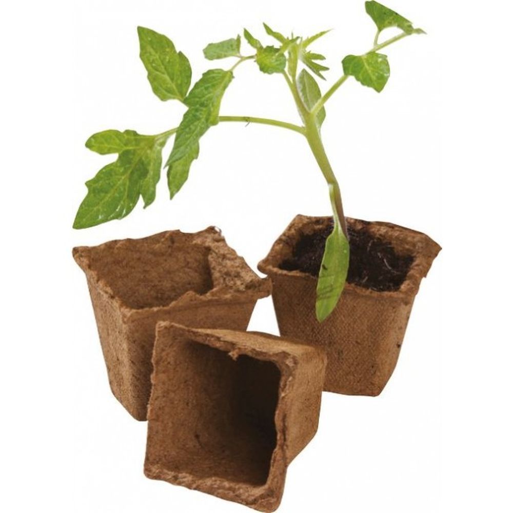 Garland 6cm Square Fibre Pots - 20 Pack