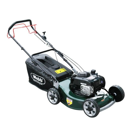 Webb 48cm Alloy Deck Disc Bladed Self Propelled Petrol Rotary Lawnmower