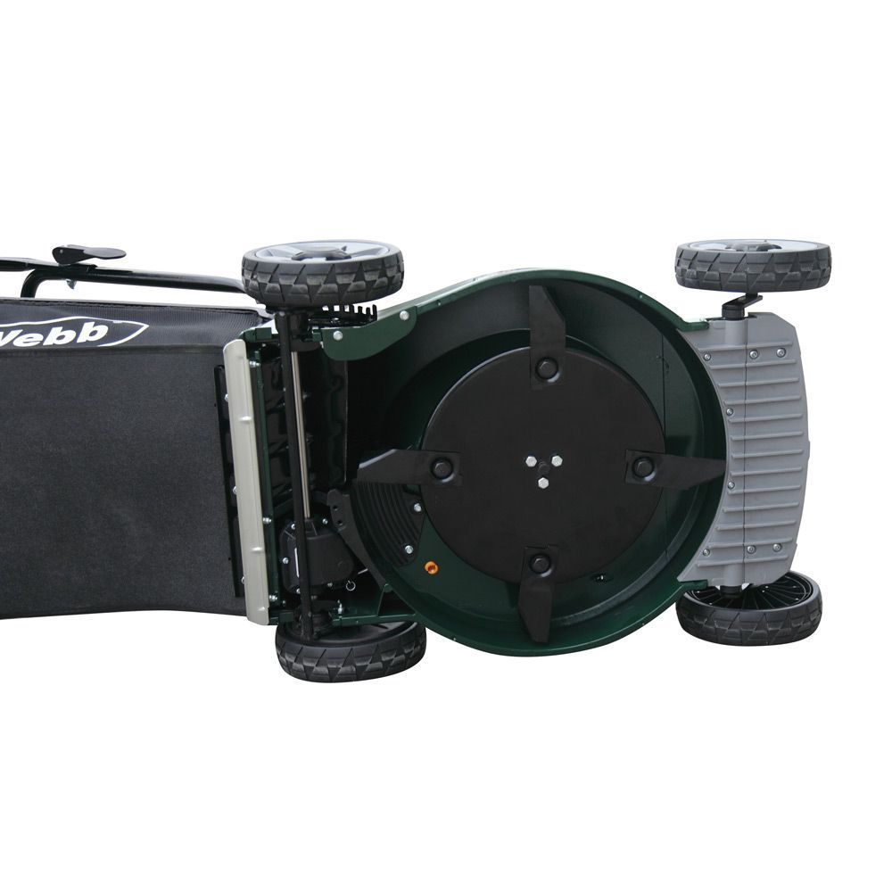 Webb 48cm Alloy Deck Disc Bladed Self Propelled Petrol Rotary Lawnmower